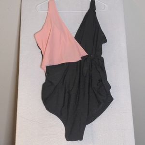 New Women's Pink and Black Bathing Suit. Size XXL
